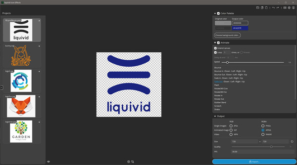 Скриншот из liquivid Icon Effects
