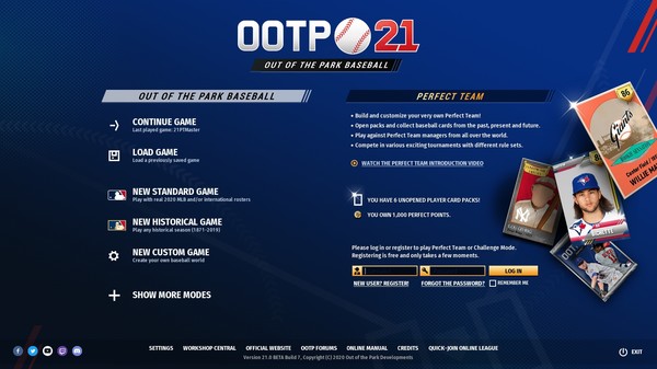 Скриншот из Out of the Park Baseball 21
