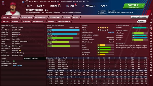 Скриншот из Out of the Park Baseball 21