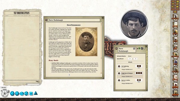 Скриншот из Fantasy Grounds - Lone Killers of the Southwest (Savage Worlds)