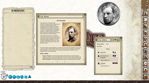 Скриншот из Fantasy Grounds - Lone Killers of the Southwest (Savage Worlds)