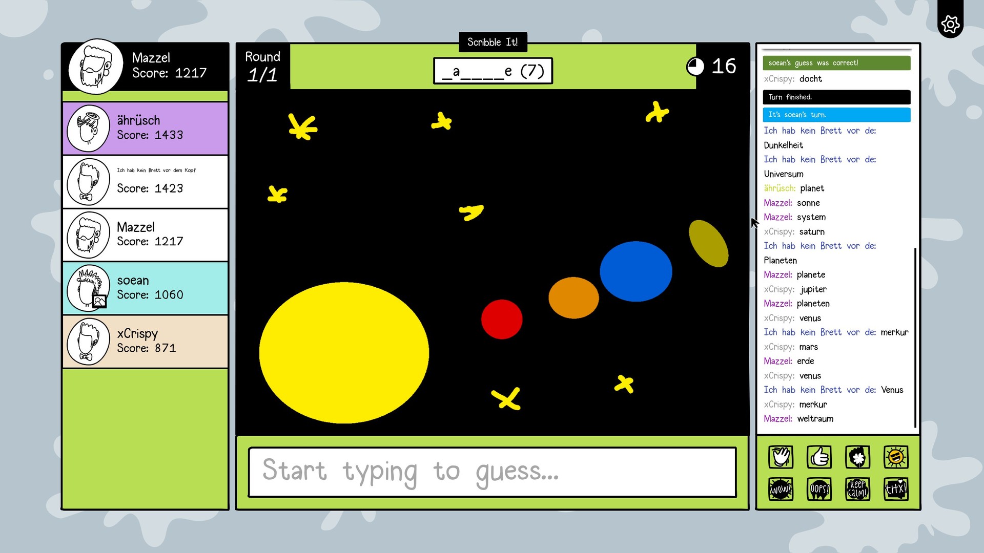 Scribble it on steam