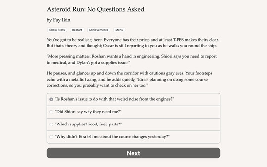 Asteroid Run: No Questions Asked game for windows Pc 1