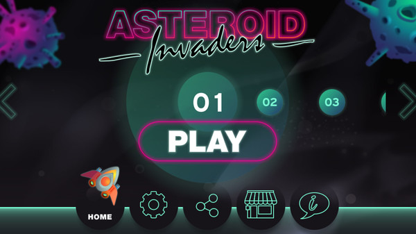 Скриншот из Asteroid Invaders