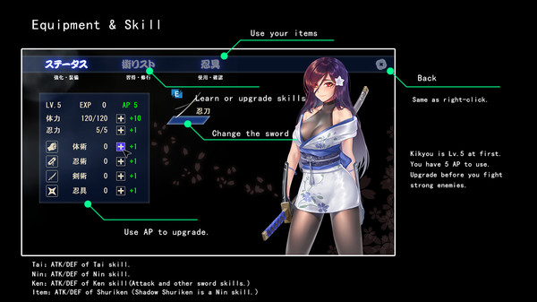 Скриншот из Sougetsu Ninja: Kikyou