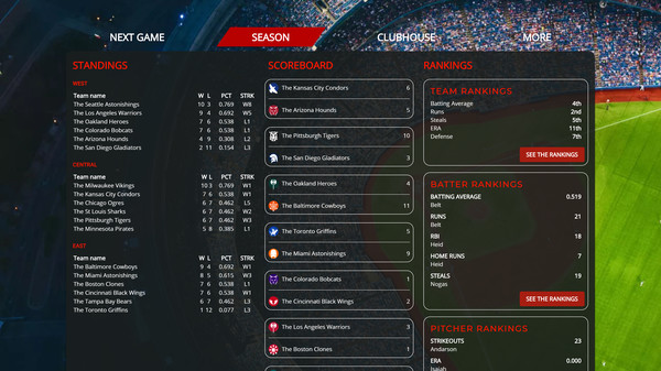 Скриншот из Astonishing Baseball 2019