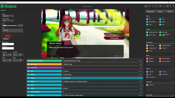 Скриншот из Reebyte : Visual Novel and Interactive App Maker