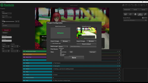Скриншот из Reebyte : Visual Novel and Interactive App Maker