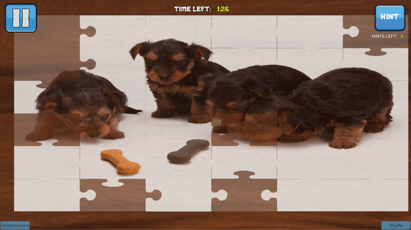 Bepuzzled Puppy Dog Jigsaw Puzzle game for Linux 1