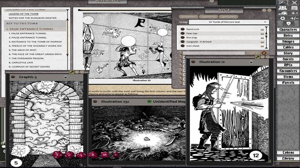 Скриншот из Fantasy Grounds - D&D Classics: S1 Tomb of Horrors (1E)