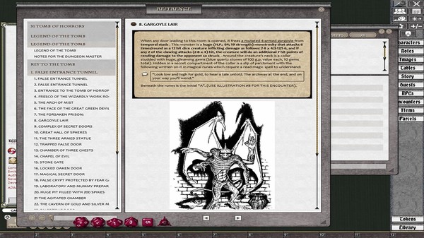 Скриншот из Fantasy Grounds - D&D Classics: S1 Tomb of Horrors (1E)