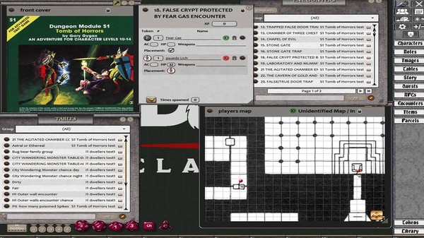 Скриншот из Fantasy Grounds - D&D Classics: S1 Tomb of Horrors (1E)