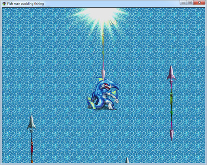 Fish man avoiding fishing for linux