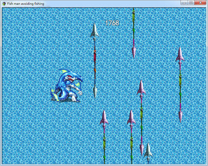 Скриншот из Fish man avoiding fishing Скриншот из Fish man avoiding fishing