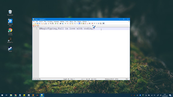 XMagicTyping game for Linux 1