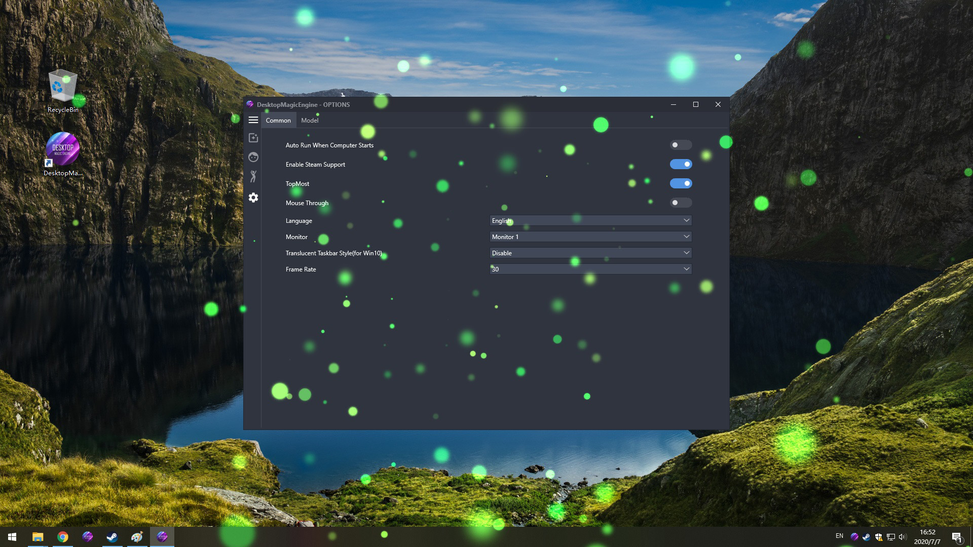 Desktop Magic Engine · 스팀