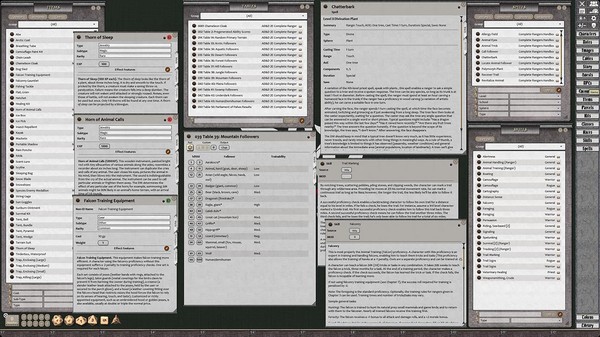 Скриншот из Fantasy Grounds - D&D Classics: PHBR11 The Complete Ranger's Handbook (2E)