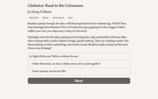Скриншот из Gladiator: Road to the Colosseum