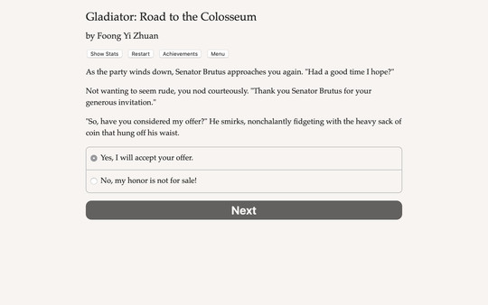 Скриншот из Gladiator: Road to the Colosseum