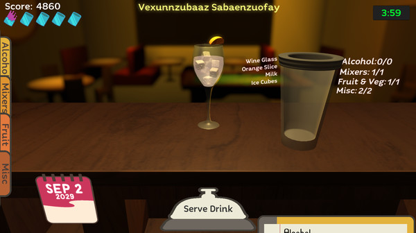 Uh Oh Bartender for linux