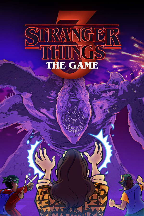 Steam portrait for Stranger Things 3: The Game.