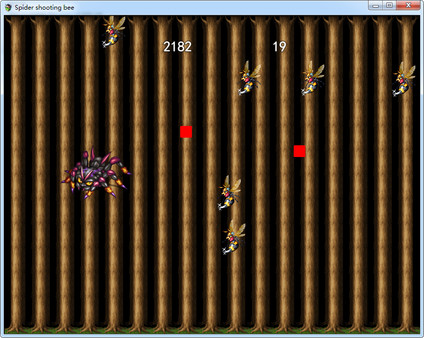 Spider shooting bee for linux