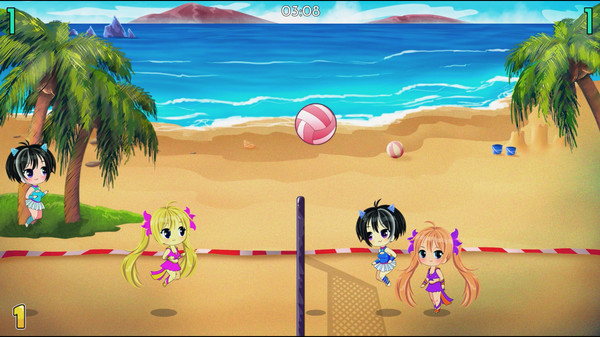 Скриншот из Chibi Volleyball