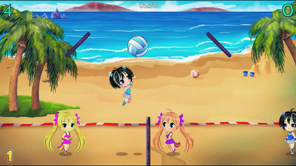 Chibi Volleyball game for Linux 1
