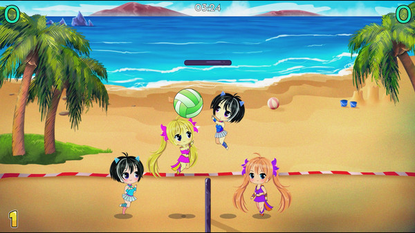 Скриншот из Chibi Volleyball