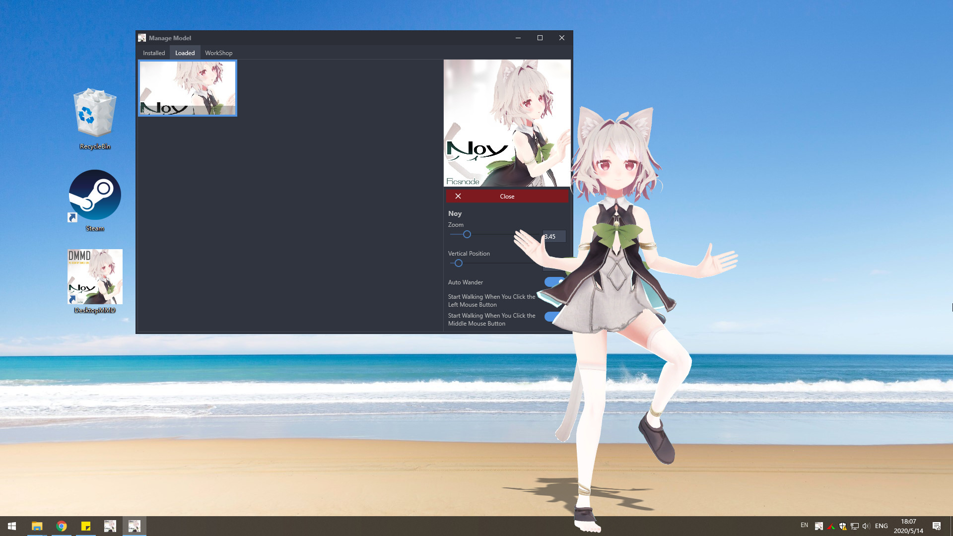 desktop mmd steam – デスクトップに動くキャラを表示する – QBPSBG