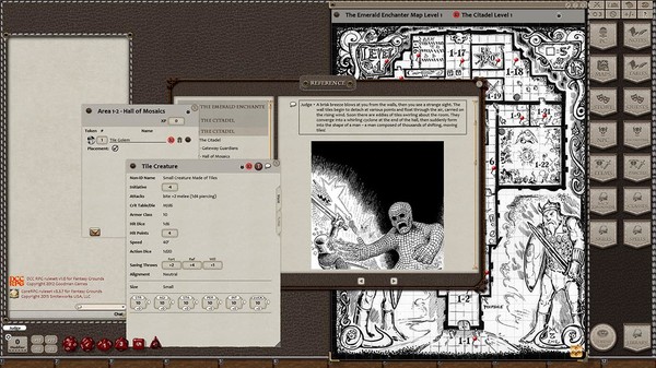Скриншот из Fantasy Grounds - Dungeon Crawl Classics #69: The Emerald Enchanter (DCC)