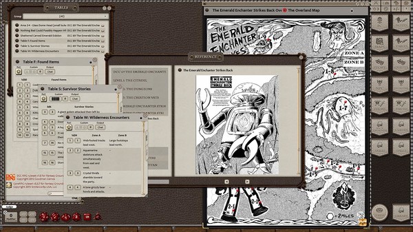 Скриншот из Fantasy Grounds - Dungeon Crawl Classics #69: The Emerald Enchanter (DCC)