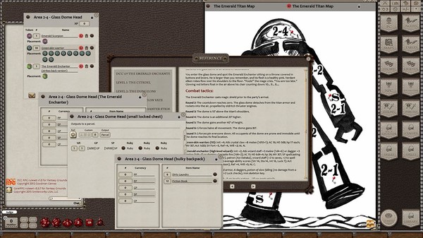 Скриншот из Fantasy Grounds - Dungeon Crawl Classics #69: The Emerald Enchanter (DCC)