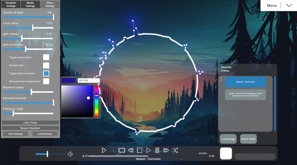 Powelus's Audio Visualizer game for Linux 1