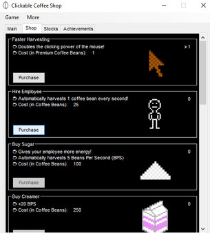 Clickable Coffee Shop game for windows Pc 1