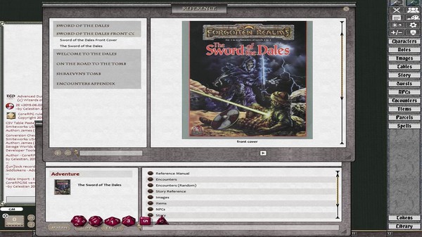 Скриншот из Fantasy Grounds - D&D Classics: The Sword of the Dales (2E)