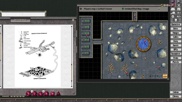 Скриншот из Fantasy Grounds - D&D Classics: The Secret of Spiderhaunt (2e)