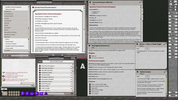 Скриншот из Fantasy Grounds - D&D Classics: Faiths & Avatars (2e)
