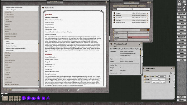 Скриншот из Fantasy Grounds - D&D Classics: Faiths & Avatars (2e)