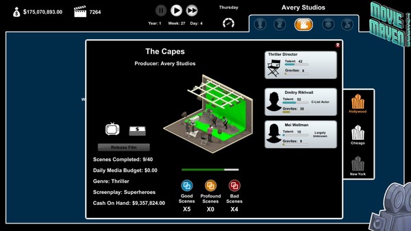 Movie Maven: A Tycoon Game game for Linux 1