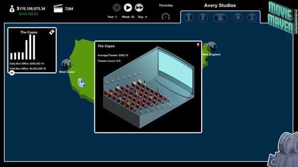 Movie Maven: A Tycoon Gamefor windows and Linux 1