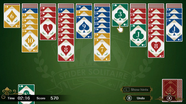 蜘蛛纸牌F/Spider Solitaire F(键盘操作)