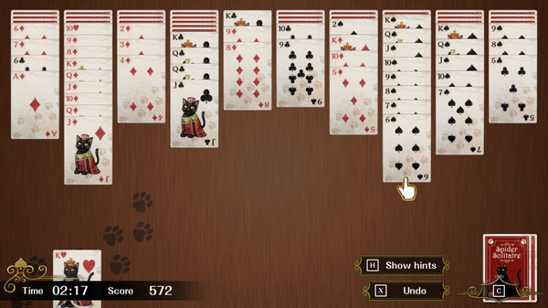 蜘蛛纸牌F/Spider Solitaire F(键盘操作)