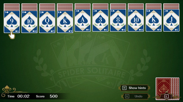 蜘蛛纸牌F/Spider Solitaire F(键盘操作)