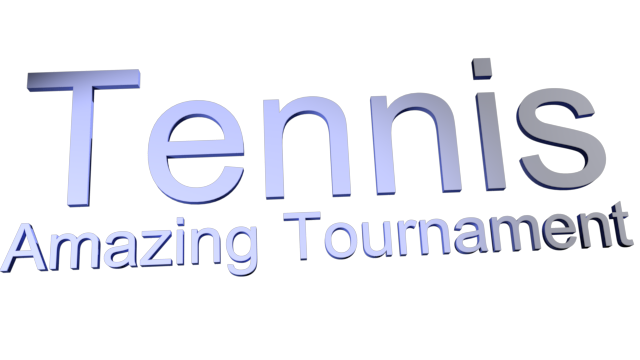 Tennis. Amazing tournament Logo