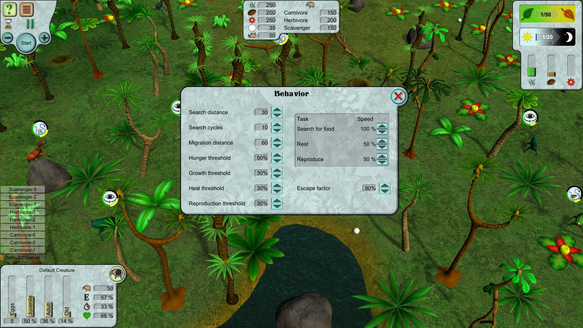 #10. Creatures (Steam) 由: Simyc Games