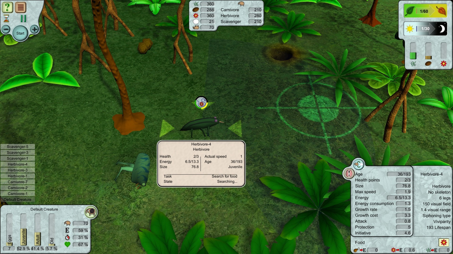 #3. Creatures (Steam) 由: Simyc Games