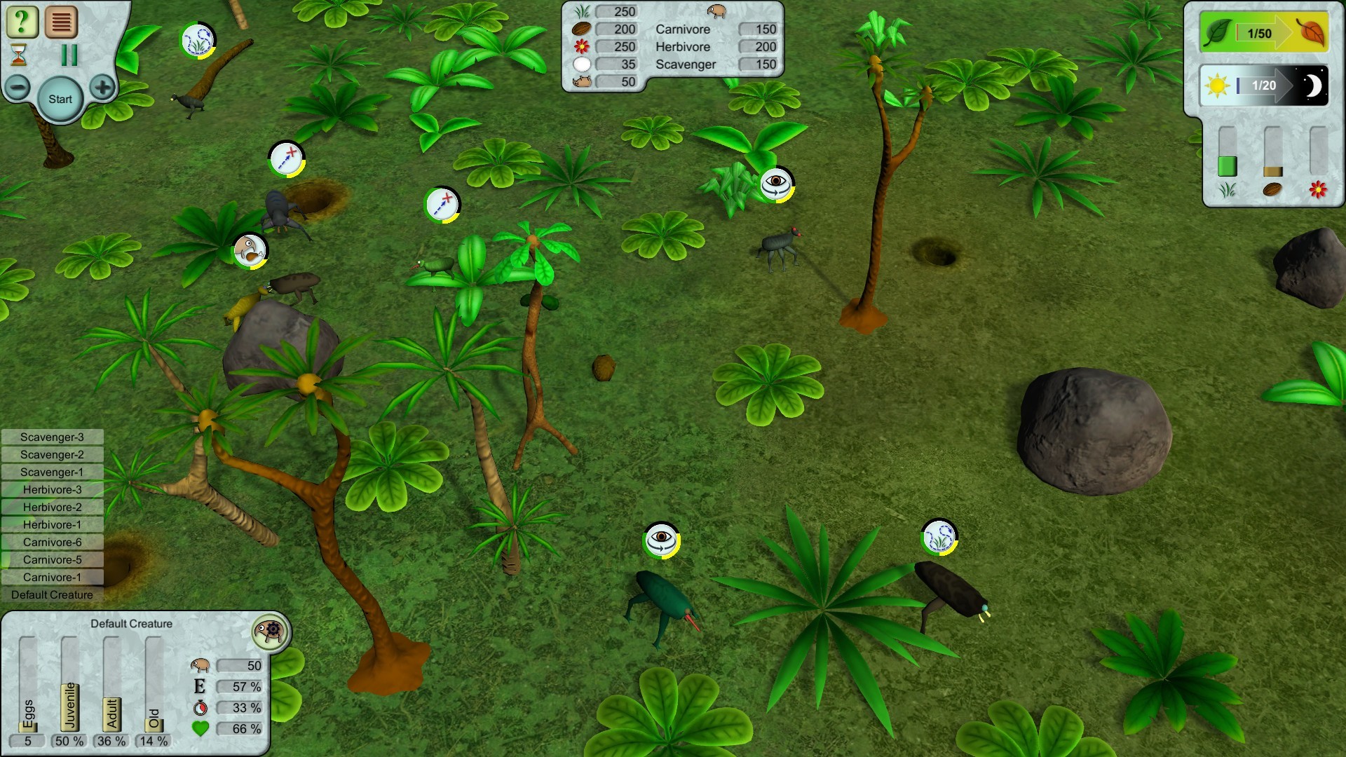 #6. Creatures (Steam) 由: Simyc Games