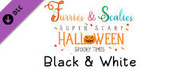 Furries & Scalies: Super Scary Halloween Spooky Times: Black & White
