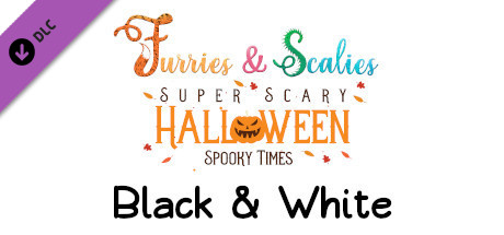 Furries & Scalies: Super Scary Halloween Spooky Times: Black & White cover art